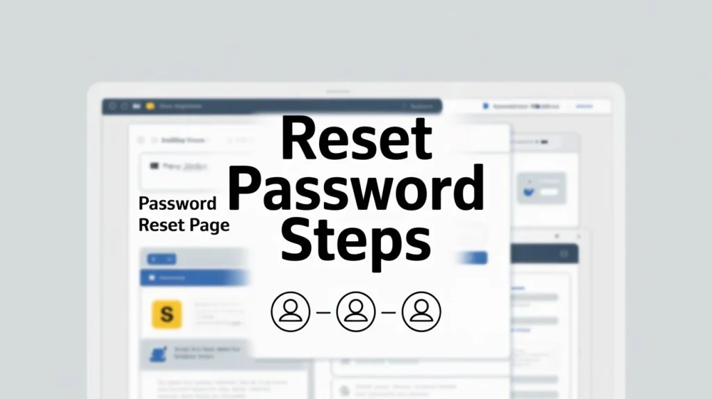 RESET PASSWORD STEPS