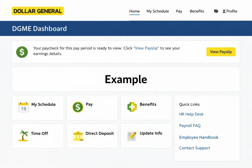 DGME Dashboard Example